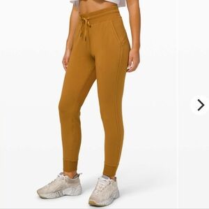 Lululemon Warm Down High Rise Jogger Modal Lenzing Cotton Spiced Bronze, Size 2